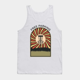 Free Parking | Disc Golf Vintage Retro Arch Mountains Tank Top